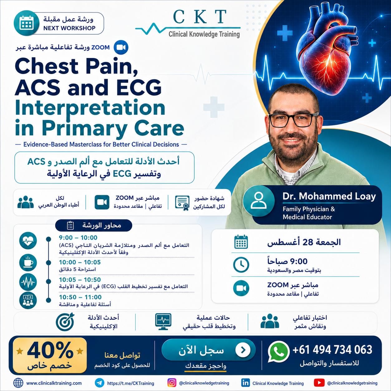 Chest Pain, ACS and ECG Interpretation in Primary Care